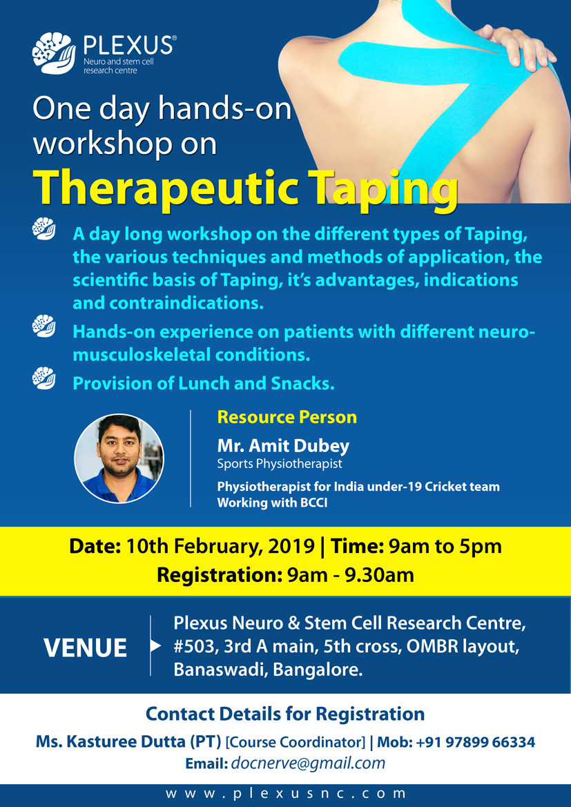 One Day Hands-on Workshop on Therapeutic Taping