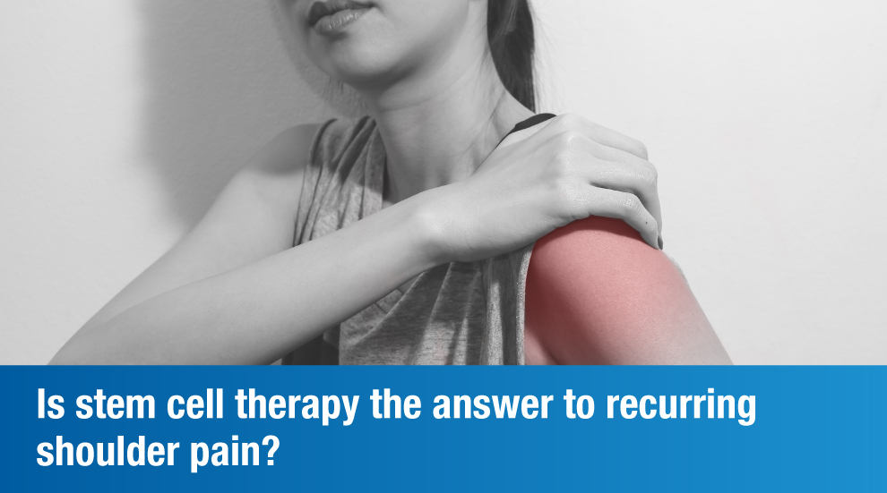 Overcoming Shoulder Pain the Right Way with Cell Therapy