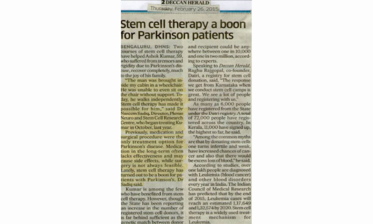 Stem Cell Therapy – A Boon For Parkinson’s Patients