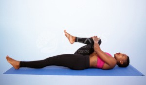 Knee-to-chest stretch